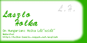 laszlo holka business card
